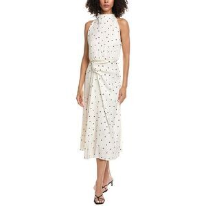 A.L.C. Womens Simona Midi Dress, White